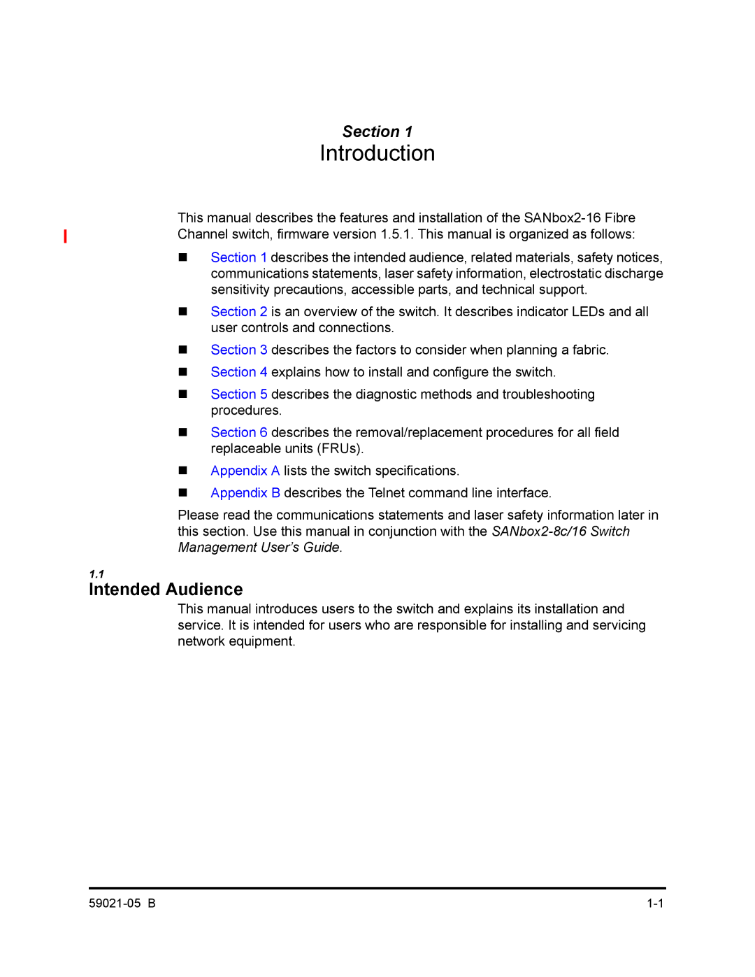 Q-Logic 59021-05 B manual Introduction, Intended Audience 