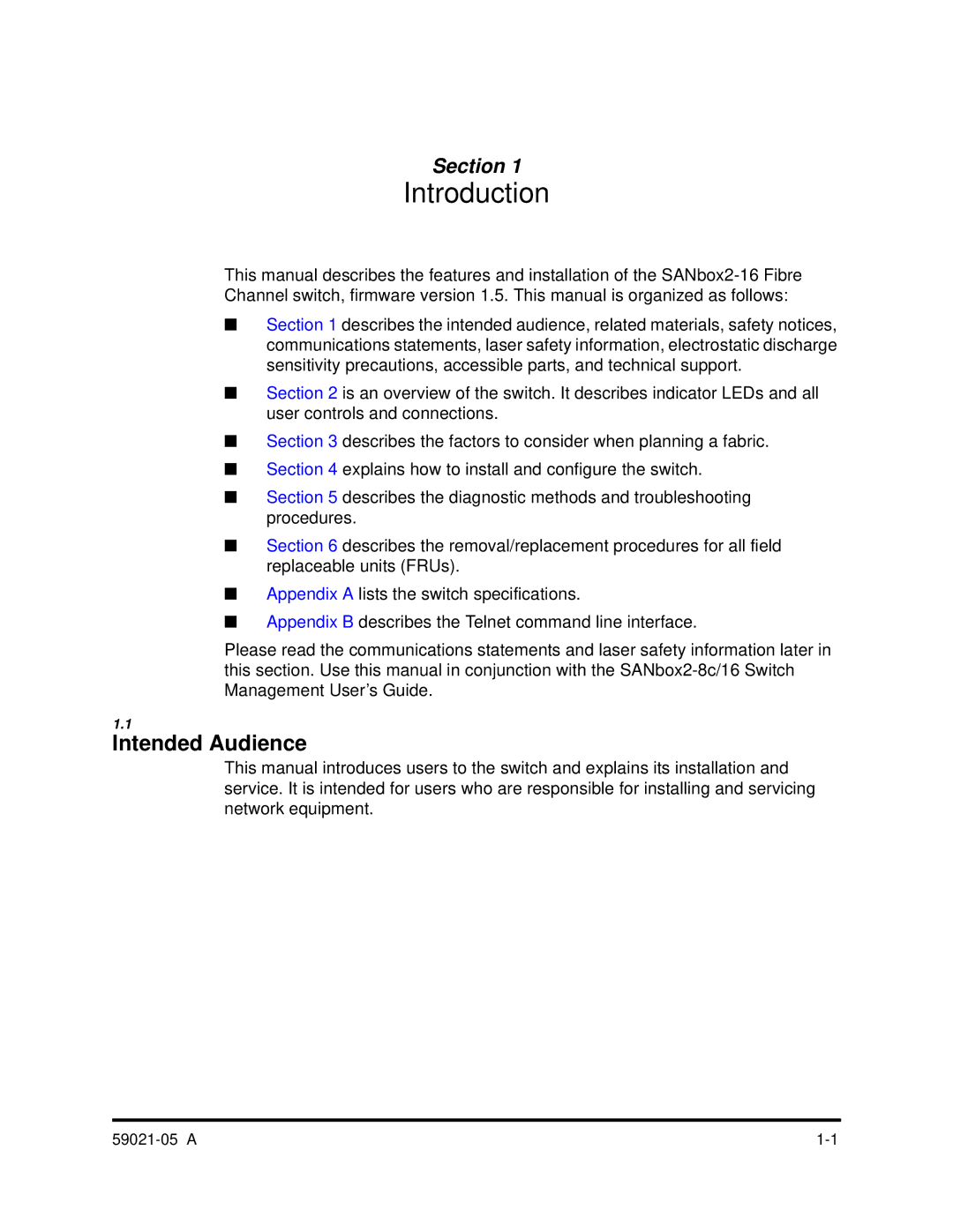 Q-Logic 59021-05 manual Introduction, Intended Audience 