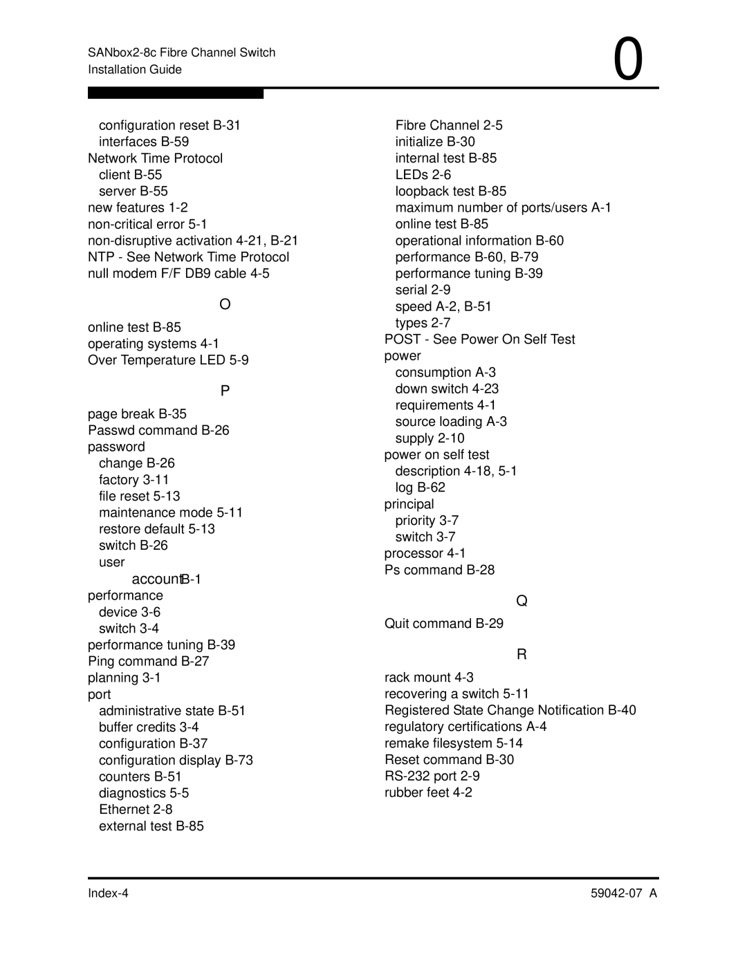 Q-Logic 59042-07 A manual Account B-1 