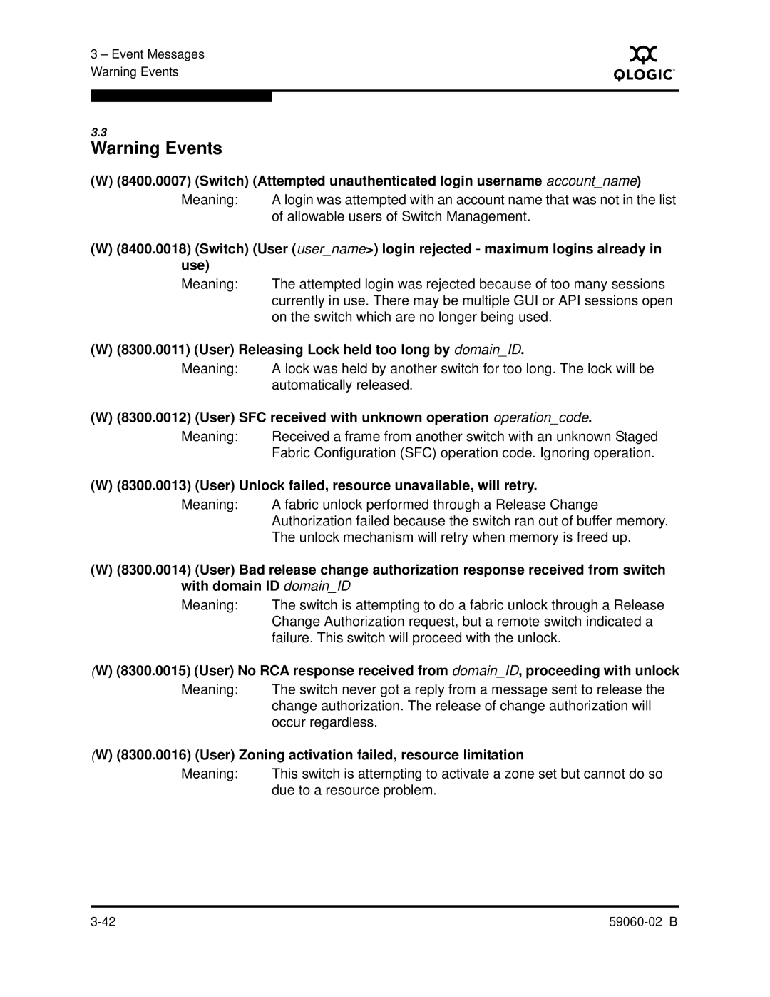 Q-Logic 59060-02 B manual Switch Attempted unauthenticated login username accountname 