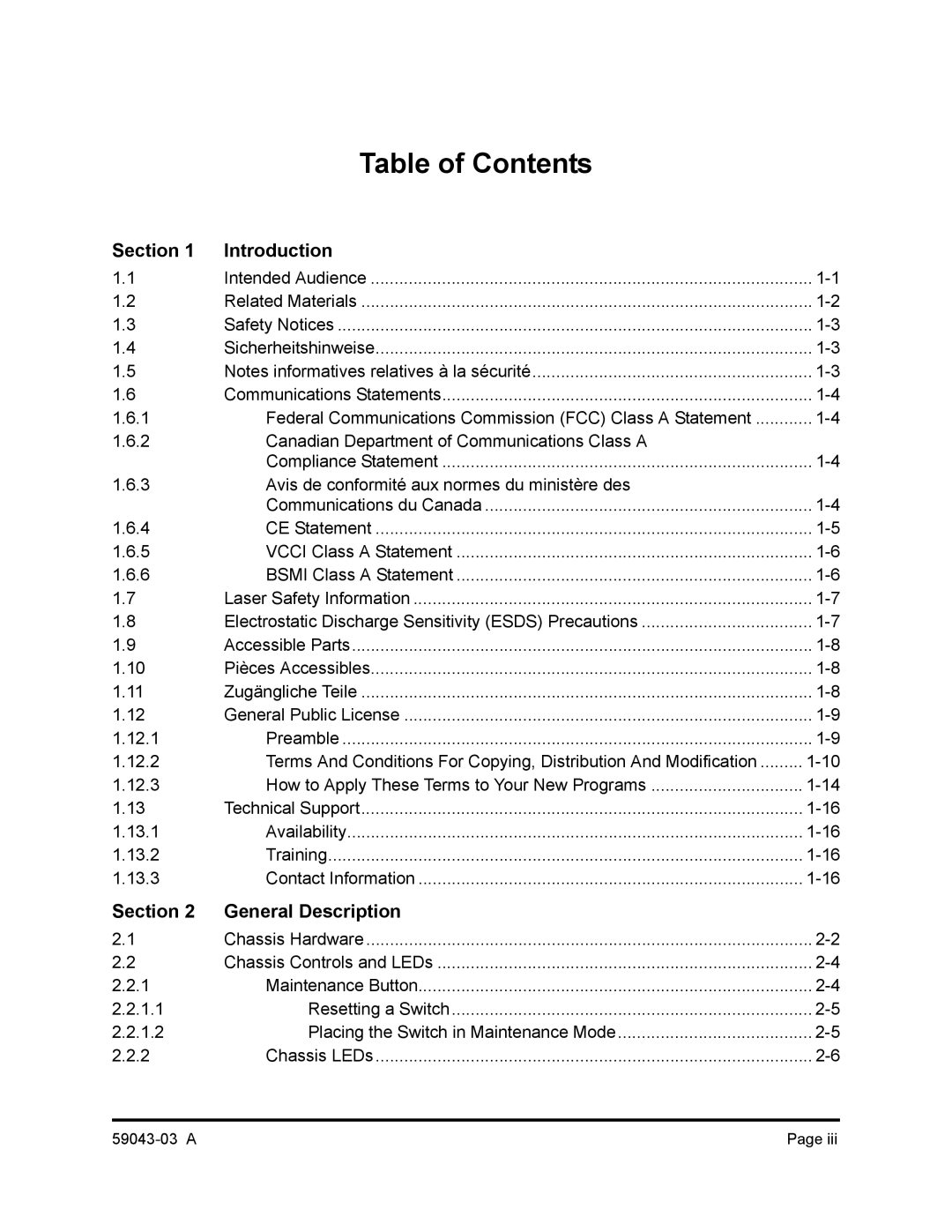 Q-Logic 64 manual Table of Contents 