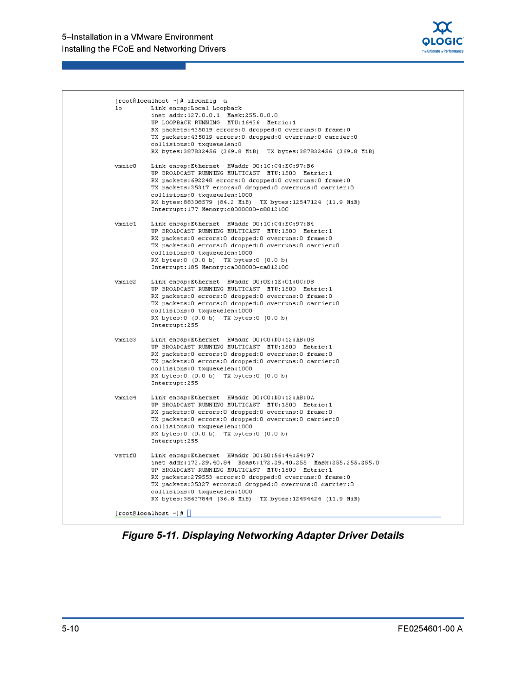 Q-Logic 8100 SERIES manual Displaying Networking Adapter Driver Details 