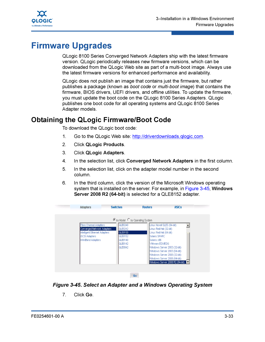 Q-Logic 8100 SERIES manual Firmware Upgrades, Obtaining the QLogic Firmware/Boot Code 