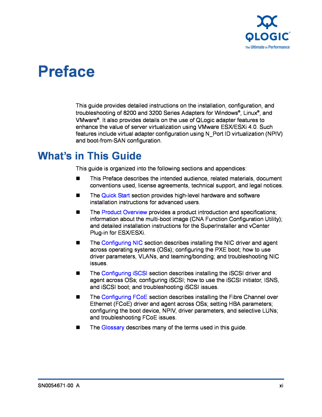 Q-Logic 3200, 8200 manual Preface, What’s in This Guide 