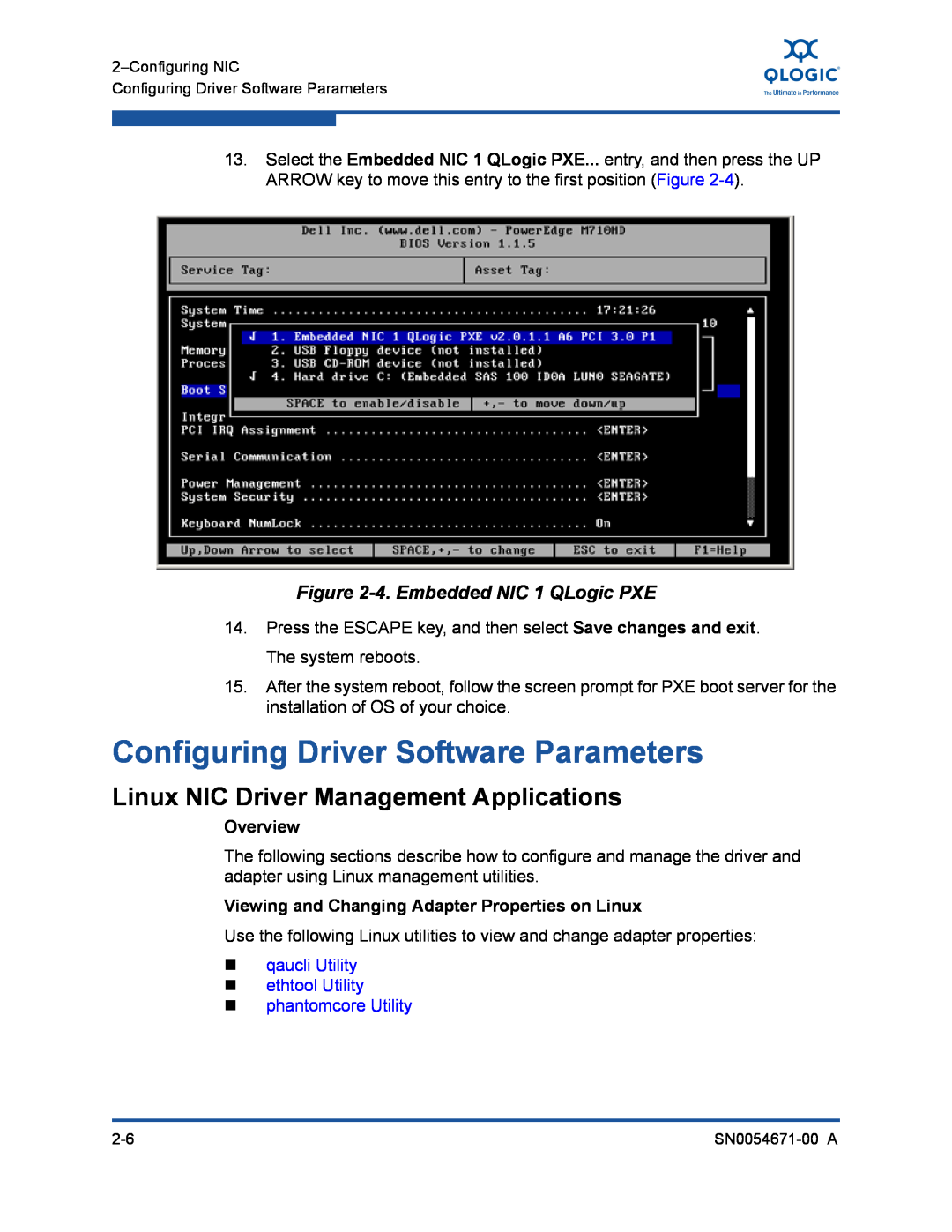 Q-Logic 8200, 3200 manual Configuring Driver Software Parameters, Linux NIC Driver Management Applications, Overview 