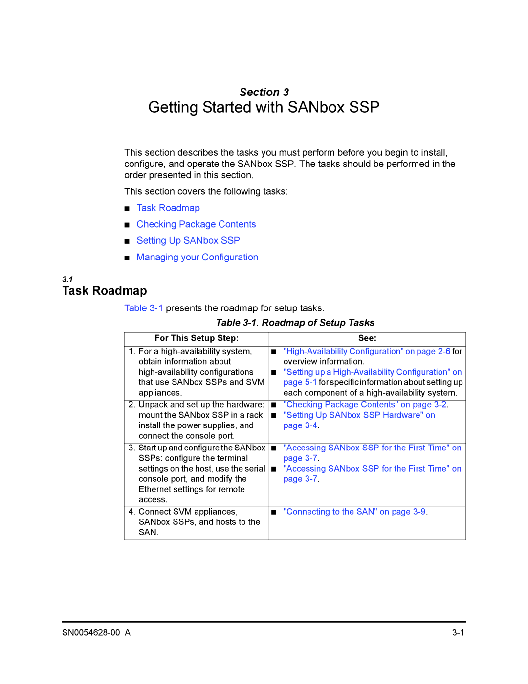 Q-Logic 8200 SERIES manual Task Roadmap, Roadmap of Setup Tasks 