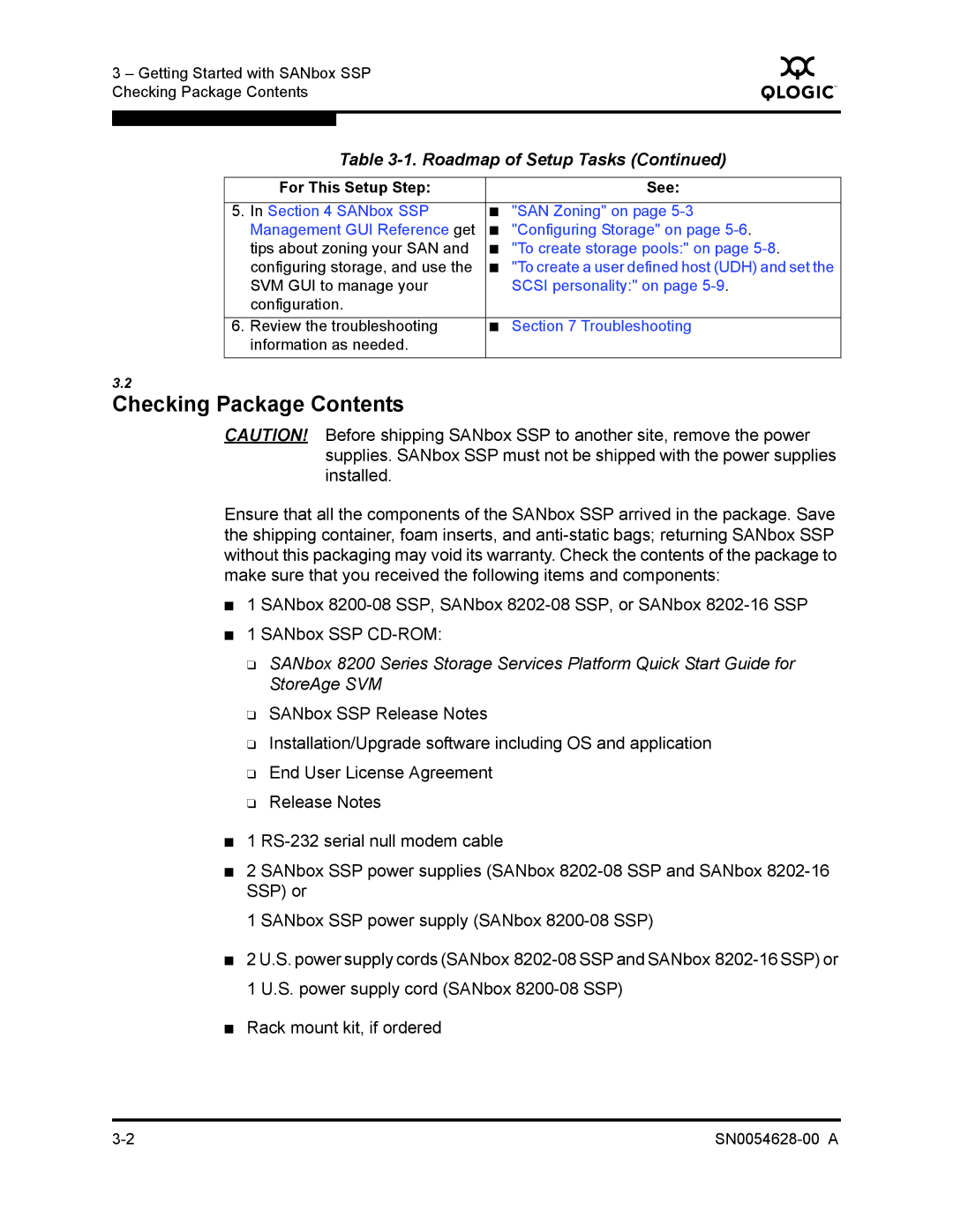 Q-Logic 8200 SERIES manual Checking Package Contents 