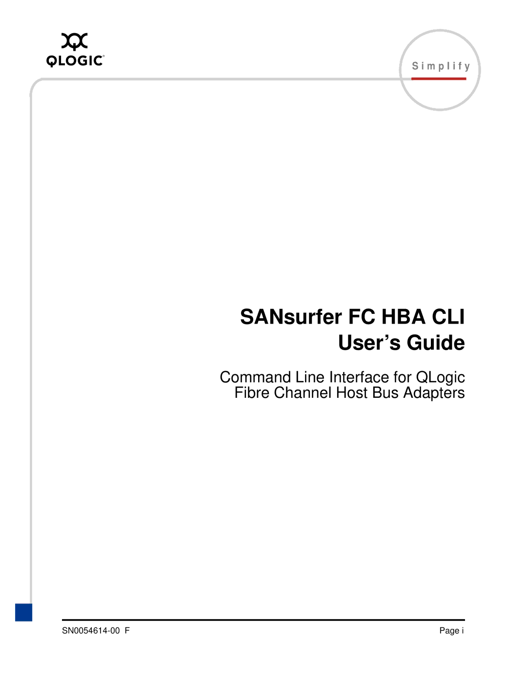 Q-Logic manual SANsurfer FC HBA CLI User’s Guide 