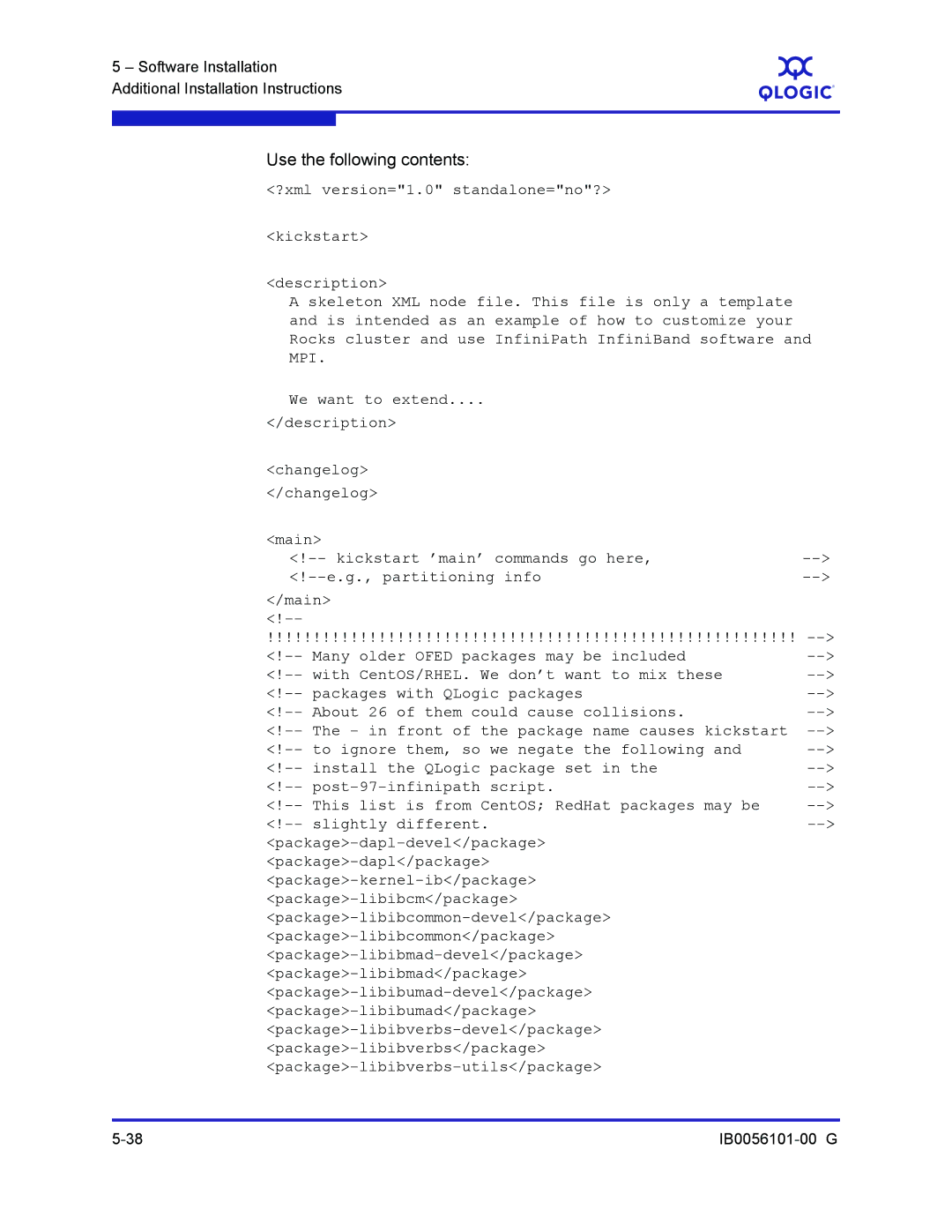 Q-Logic IB0056101-00 G manual Use the following contents 