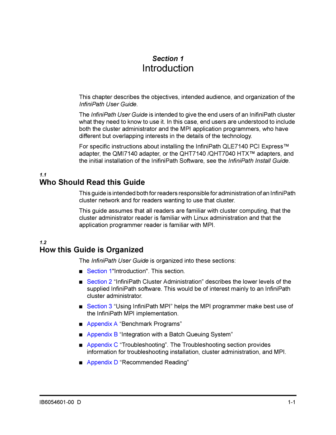 Q-Logic IB6054601-00 D manual Who Should Read this Guide, How this Guide is Organized 