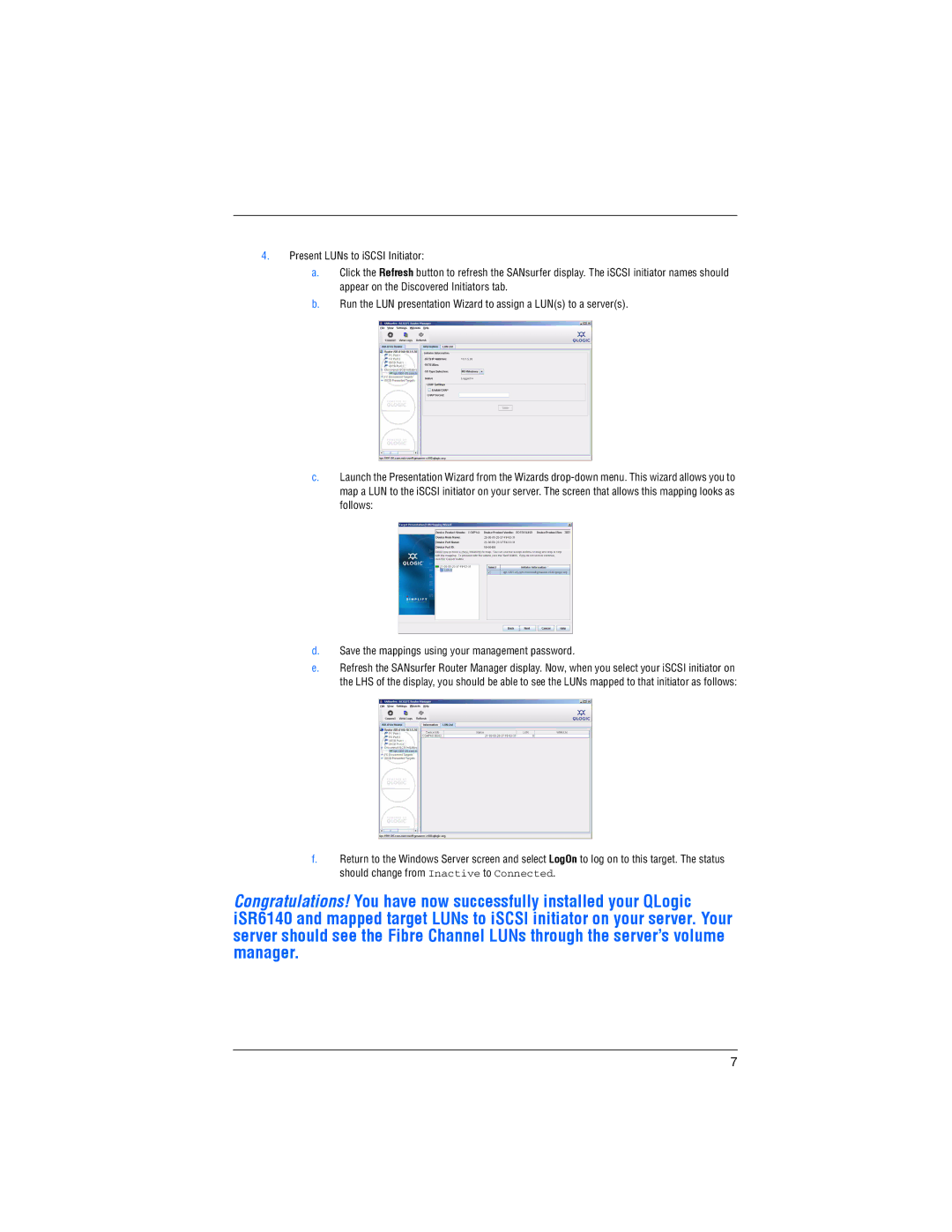 Q-Logic ISR6140 quick start 