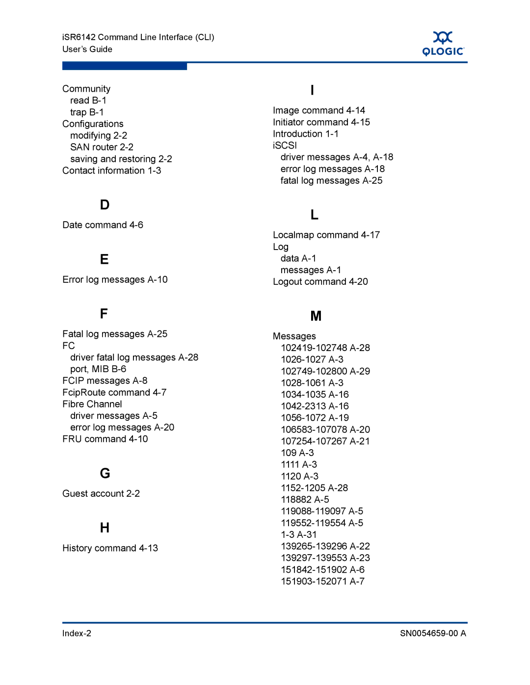 Q-Logic ISR6142 manual 109 A-3 1111 A-3 