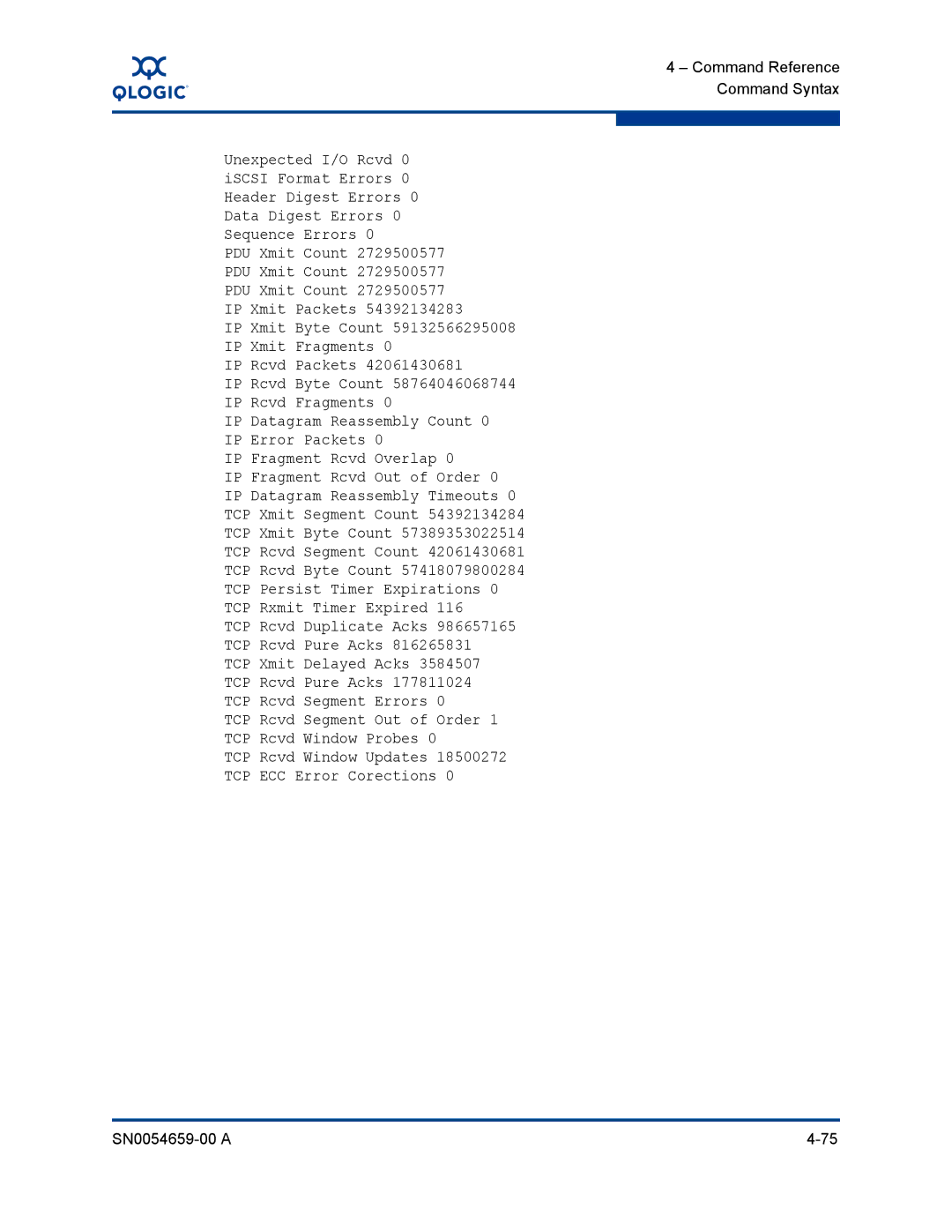 Q-Logic ISR6142 manual Command Reference Command Syntax 