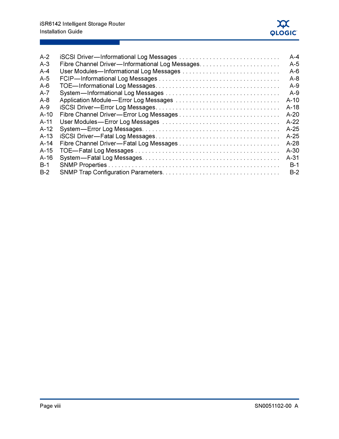 Q-Logic manual ISR6142 Intelligent Storage Router Installation Guide 