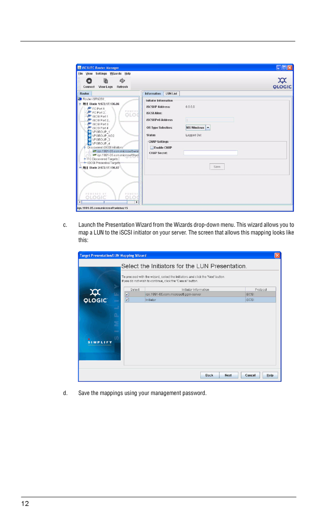 Q-Logic ISR6250 quick start 