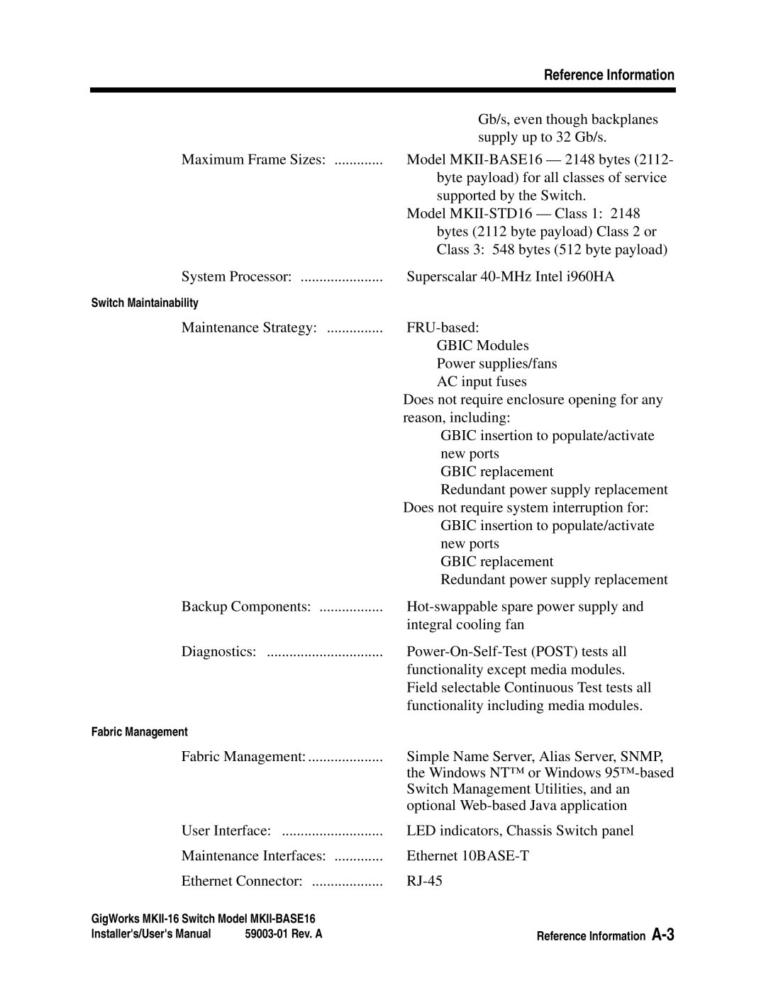 Q-Logic MKII-BASE16 user manual Gb/s, even though backplanes 