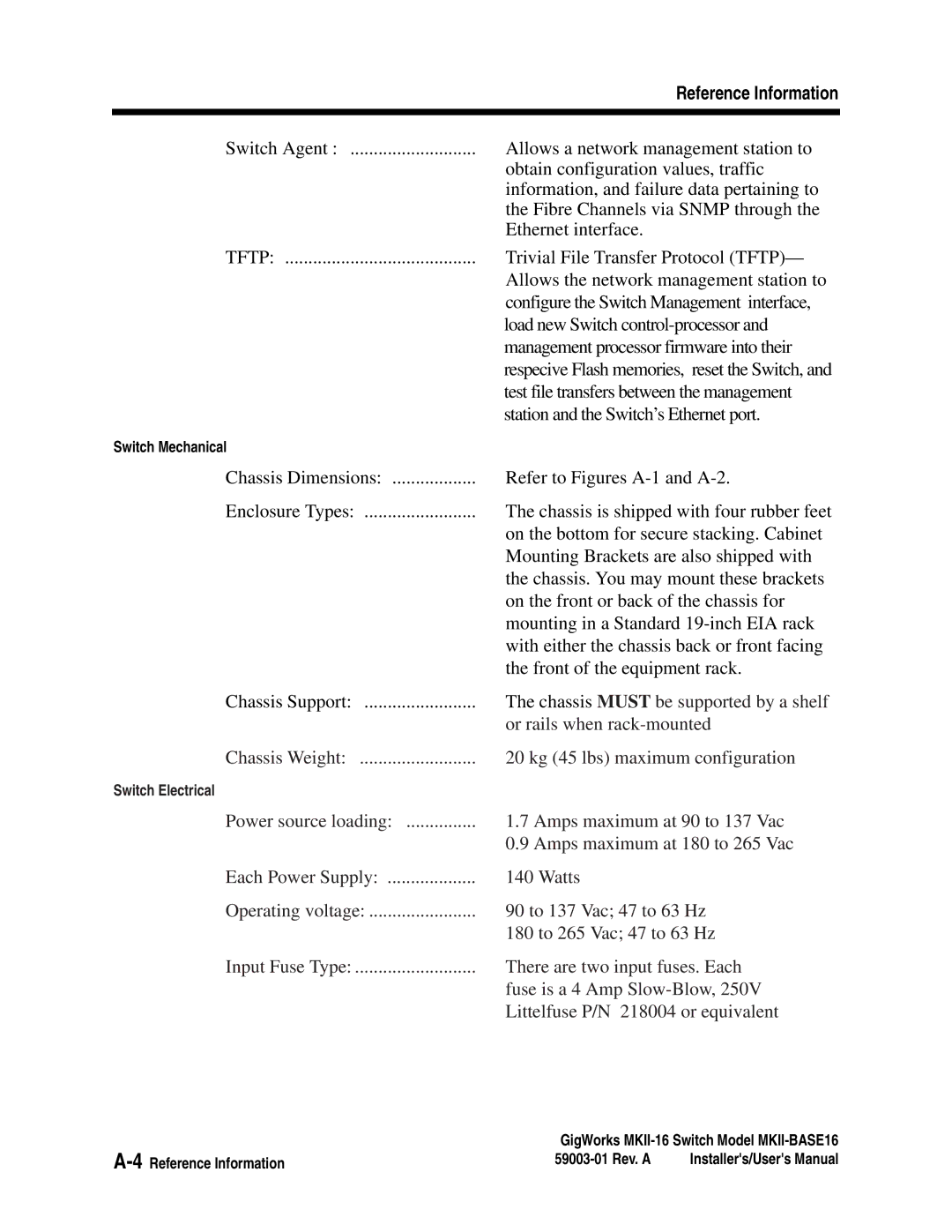 Q-Logic MKII-BASE16 user manual Tftp 