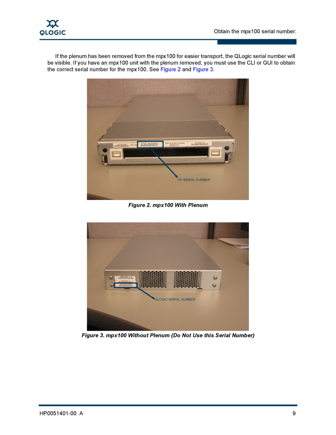 Q-Logic MPX100 manual Mpx100 With Plenum 