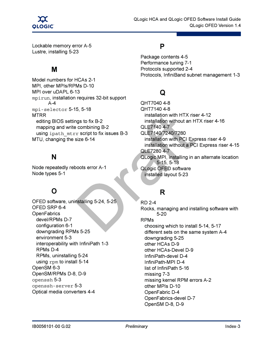 Q-Logic IB0056101-00 G.02, OFED manual Mpi-selector 5-15,5-18 