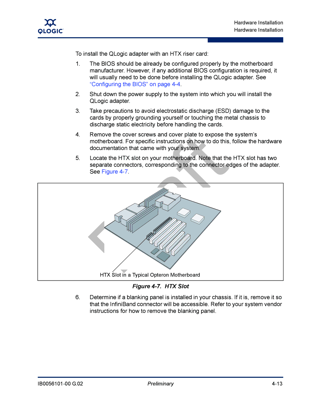 Q-Logic IB0056101-00 G.02, OFED manual HTX Slot 