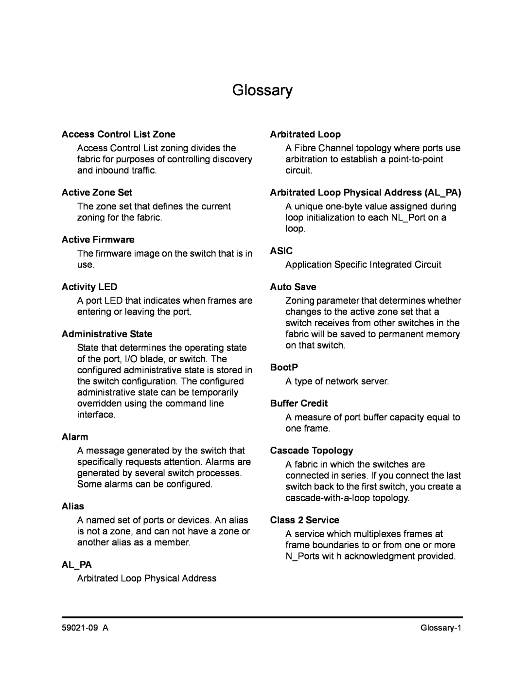 Q-Logic SB2A-16B, QLA2342 manual Glossary 