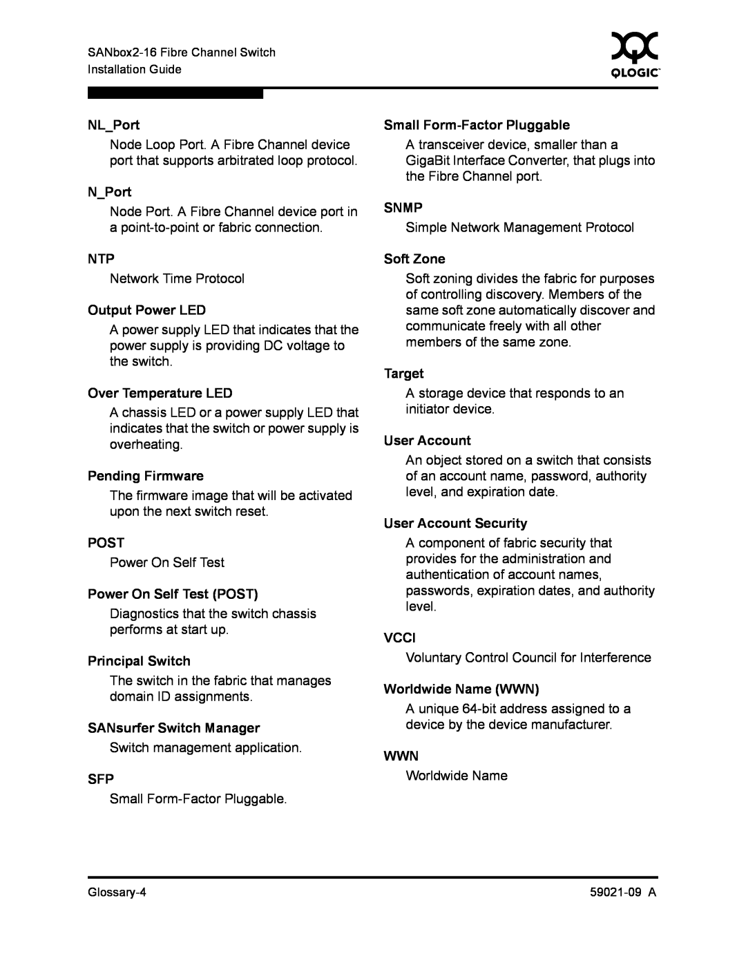 Q-Logic QLA2342, SB2A-16B manual NLPort 