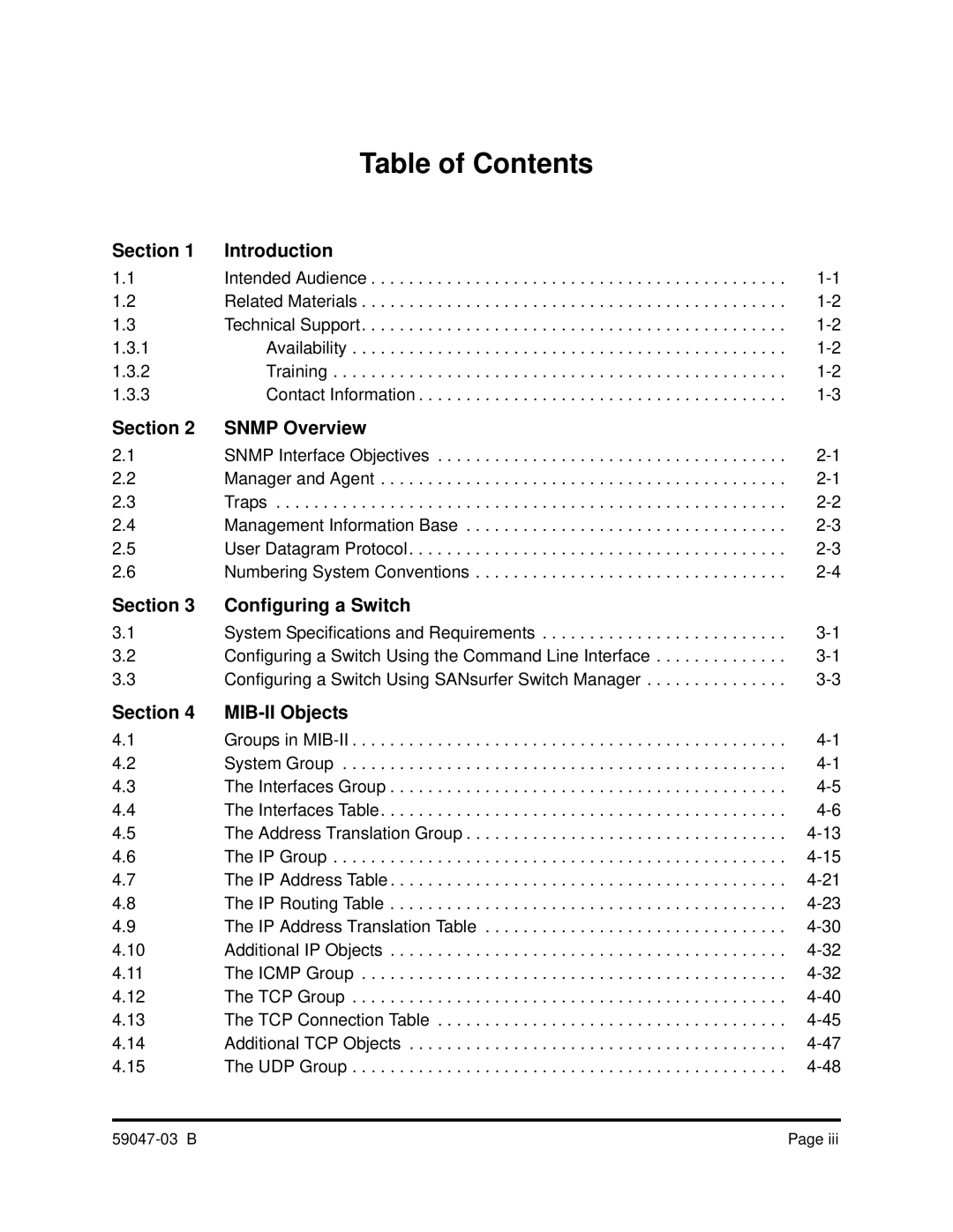 Q-Logic SANBOX2 manual Table of Contents 