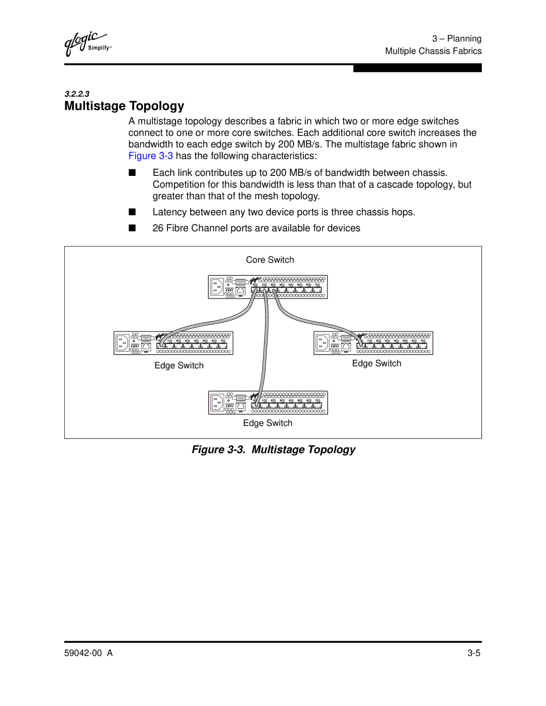 Q-Logic SANBOX2-8C manual Multistage Topology 