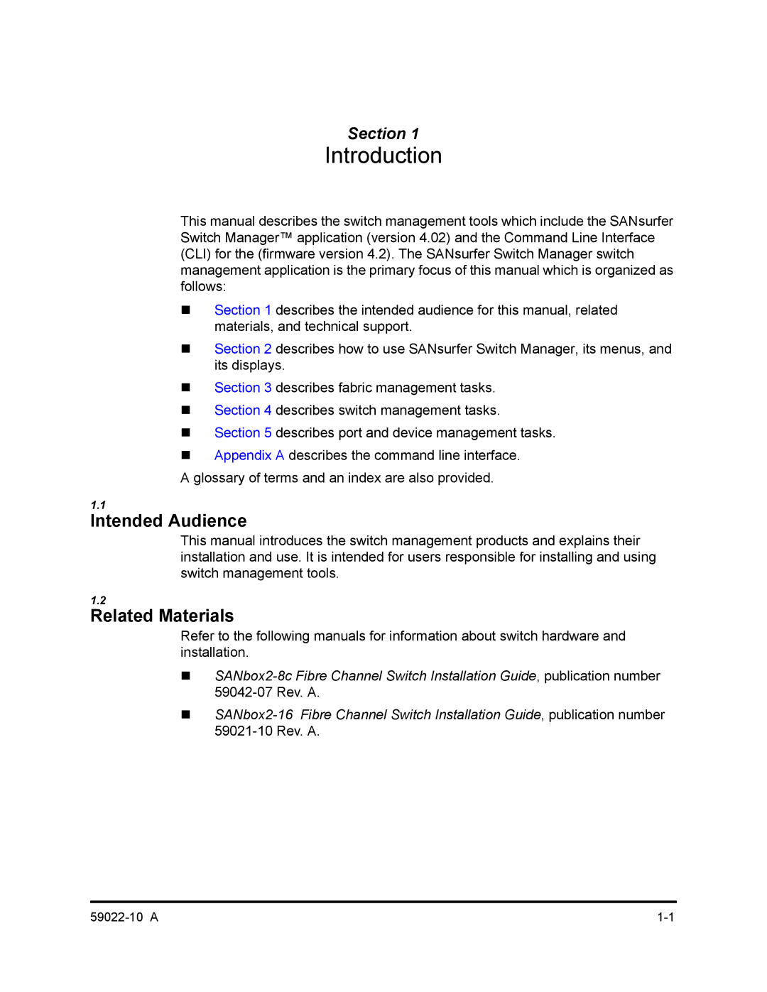 Q-Logic SANBOX2-8C/16 manual Intended Audience, Related Materials 