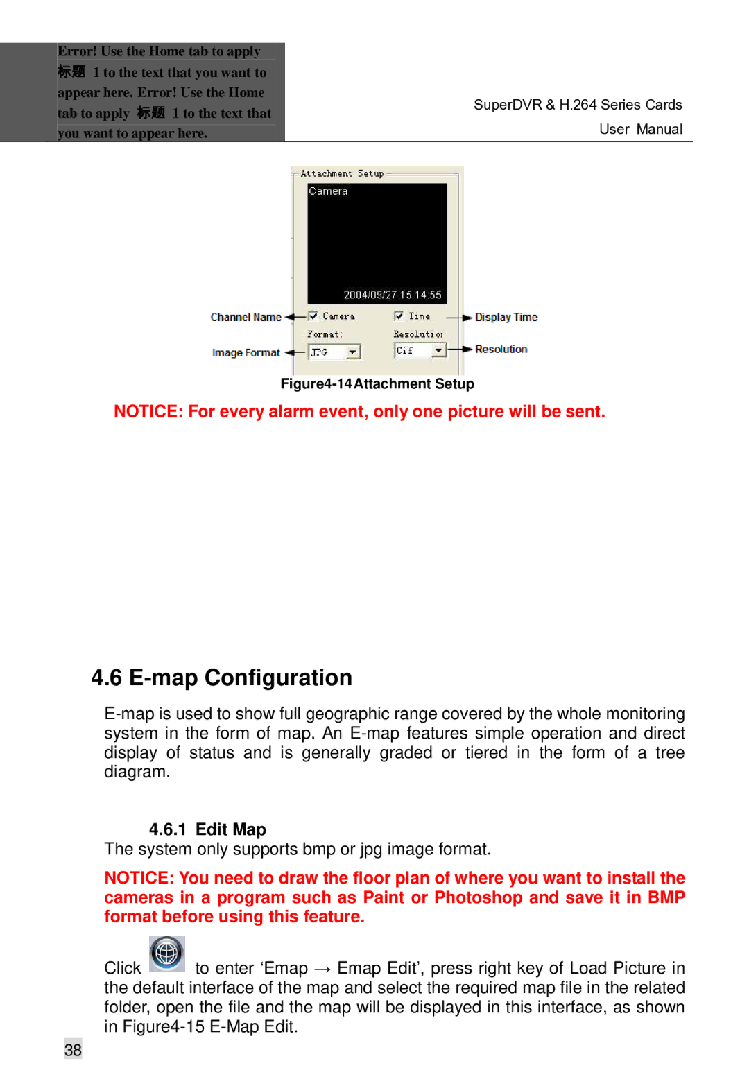 Q-See Computer Hardware manual Map Configuration, Edit Map 