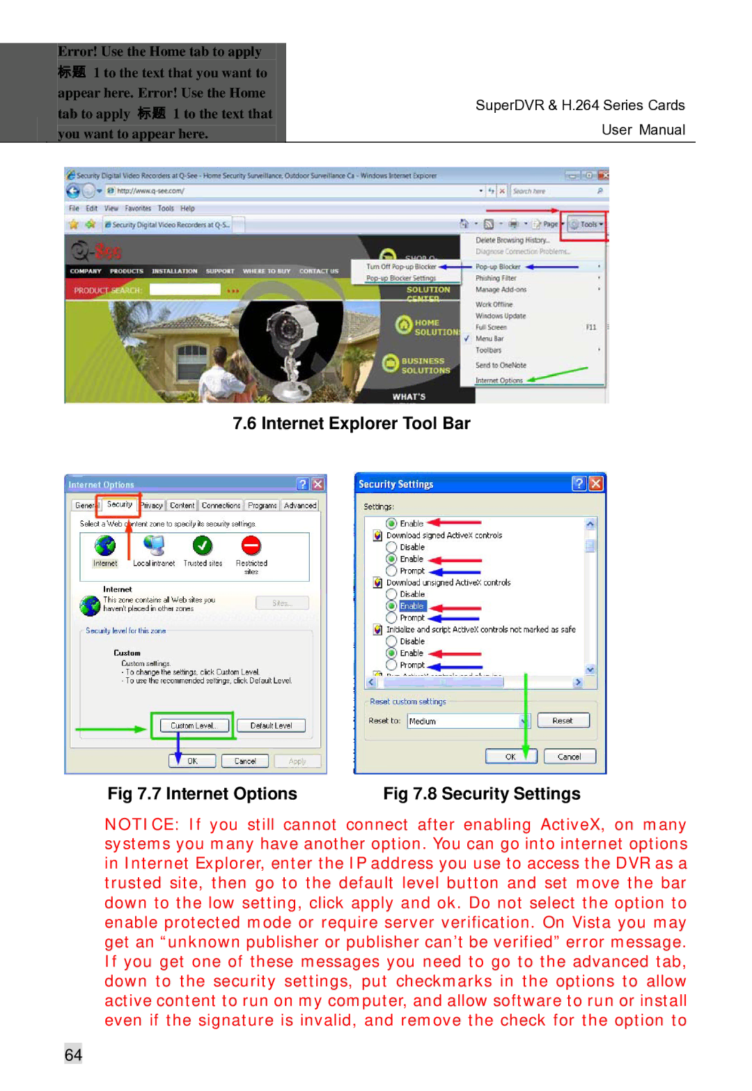 Q-See Computer Hardware manual 