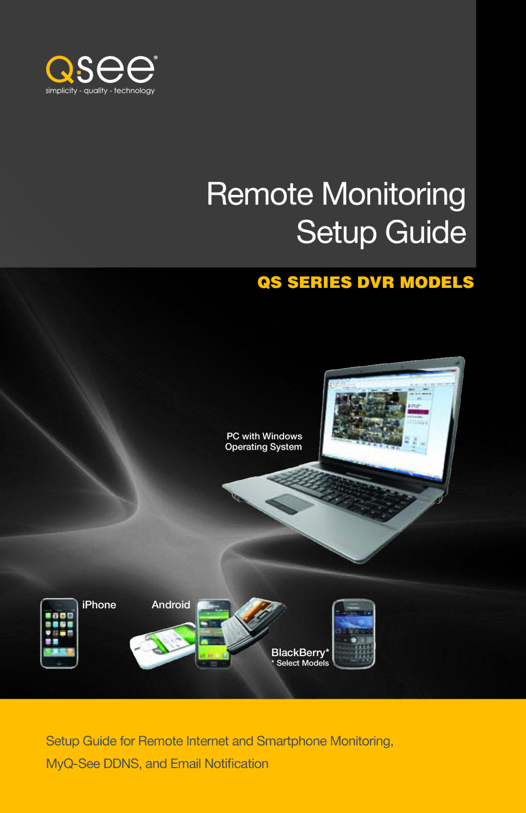 Q-See QS SERIES setup guide Remote Monitoring Setup Guide 