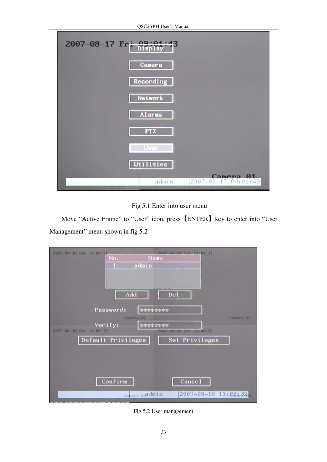 Q-See QSC26404 user manual User management 