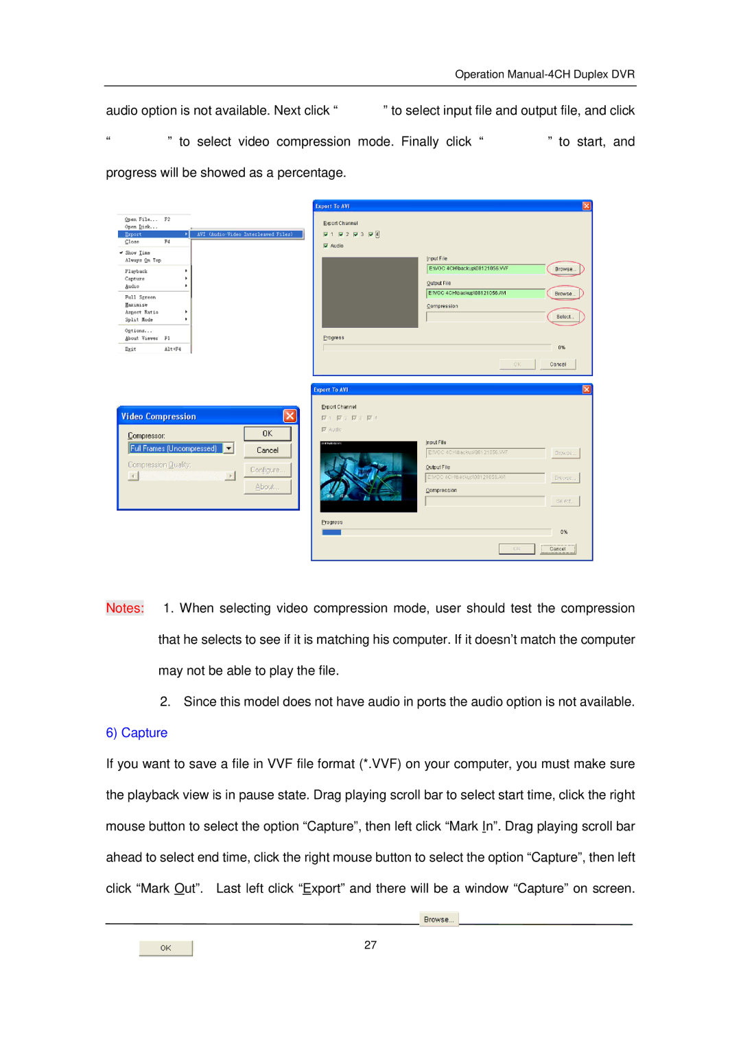 Q-See QSD32824-250 user manual Capture 