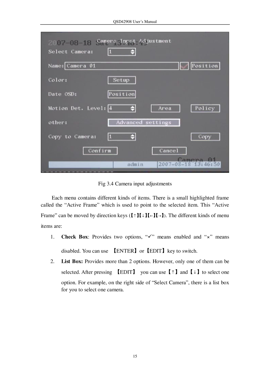 Q-See user manual QSD42908 User’s Manual 