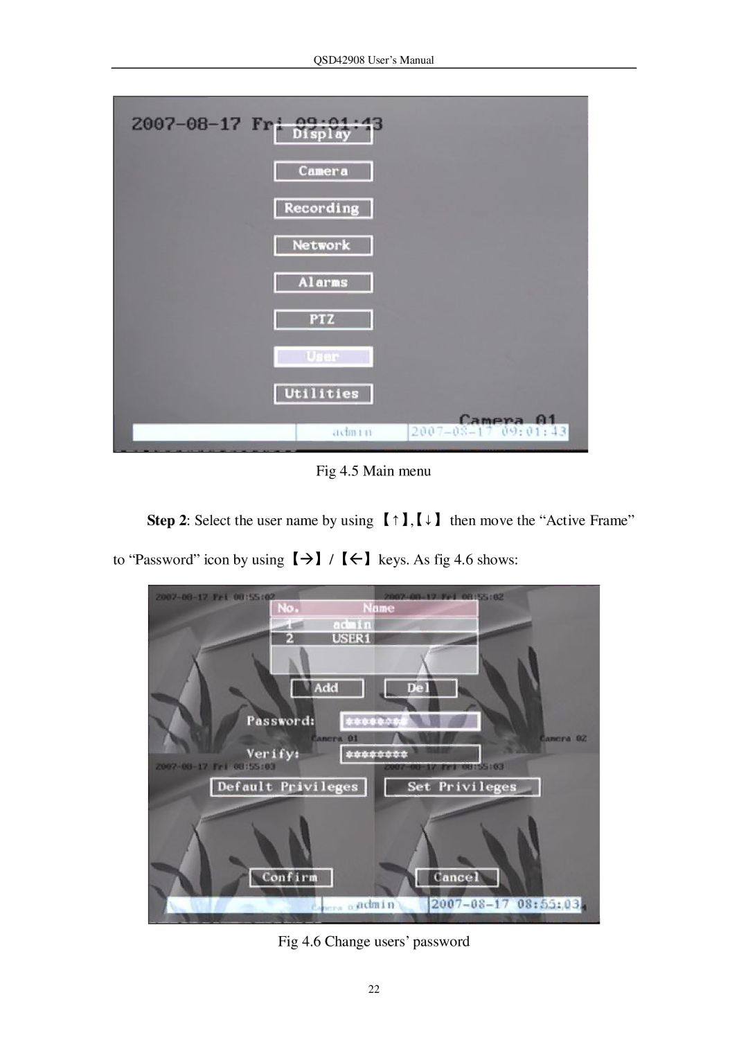 Q-See user manual QSD42908 User’s Manual 