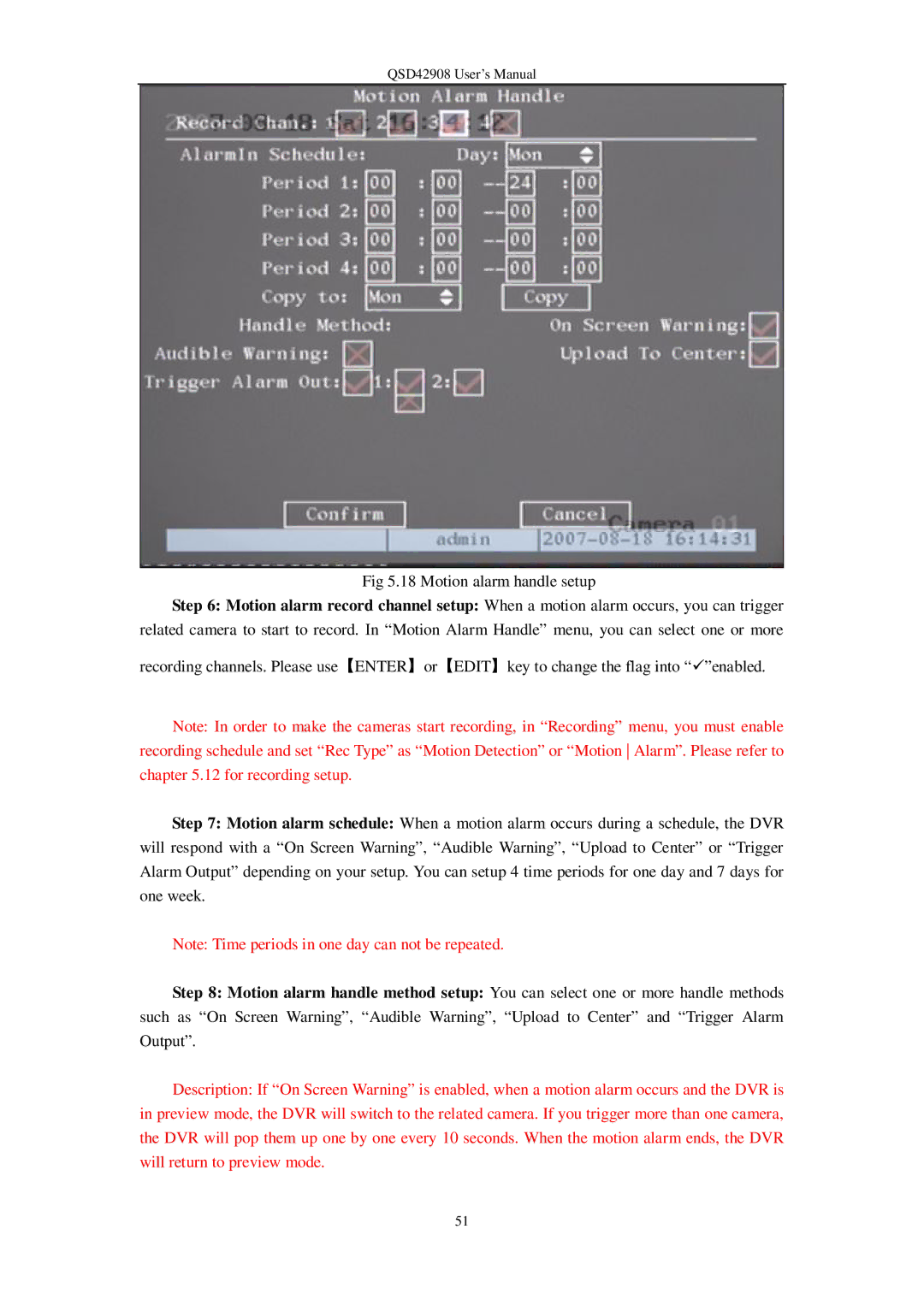 Q-See user manual QSD42908 User’s Manual 