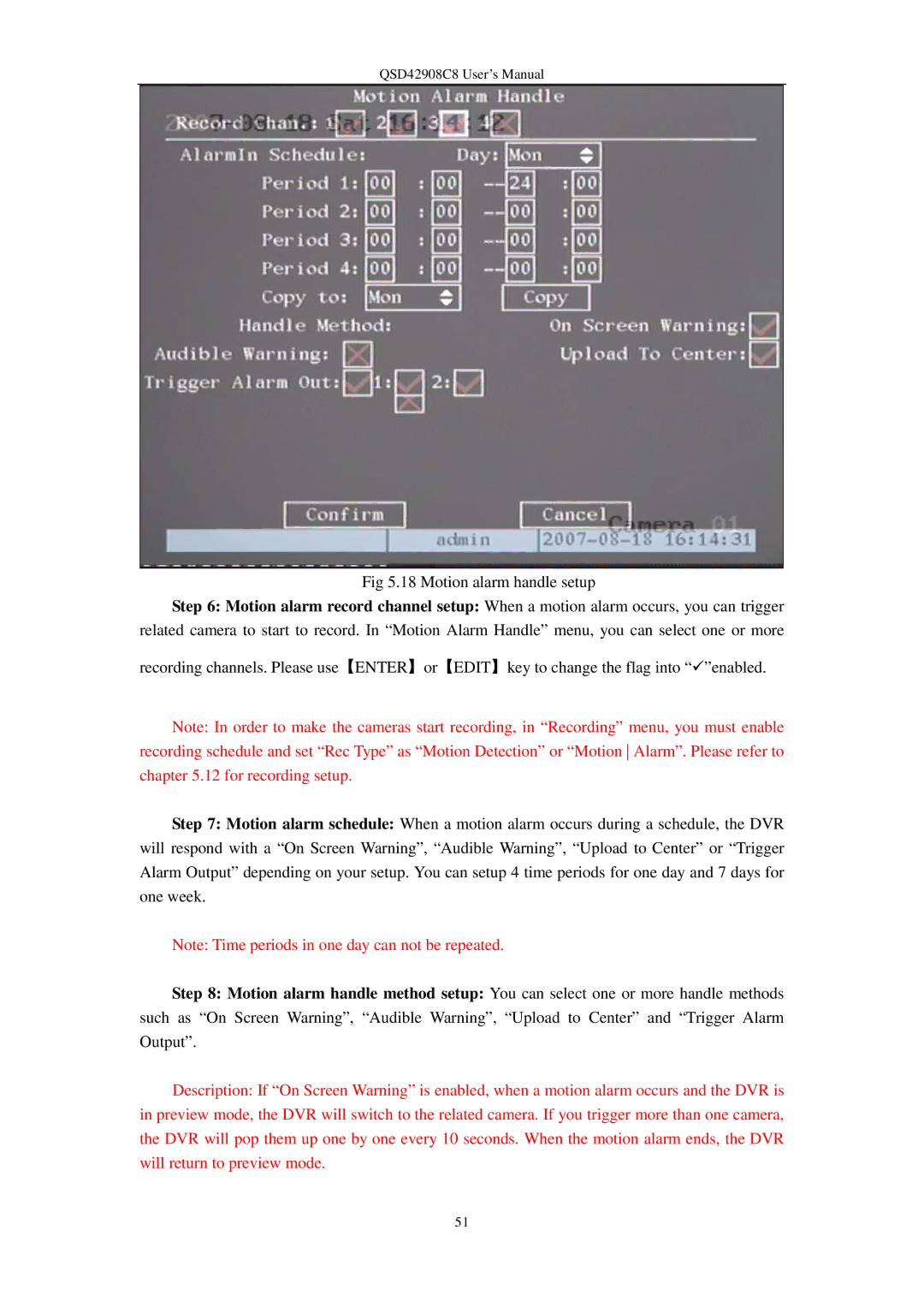 Q-See user manual QSD42908C8 User’s Manual 