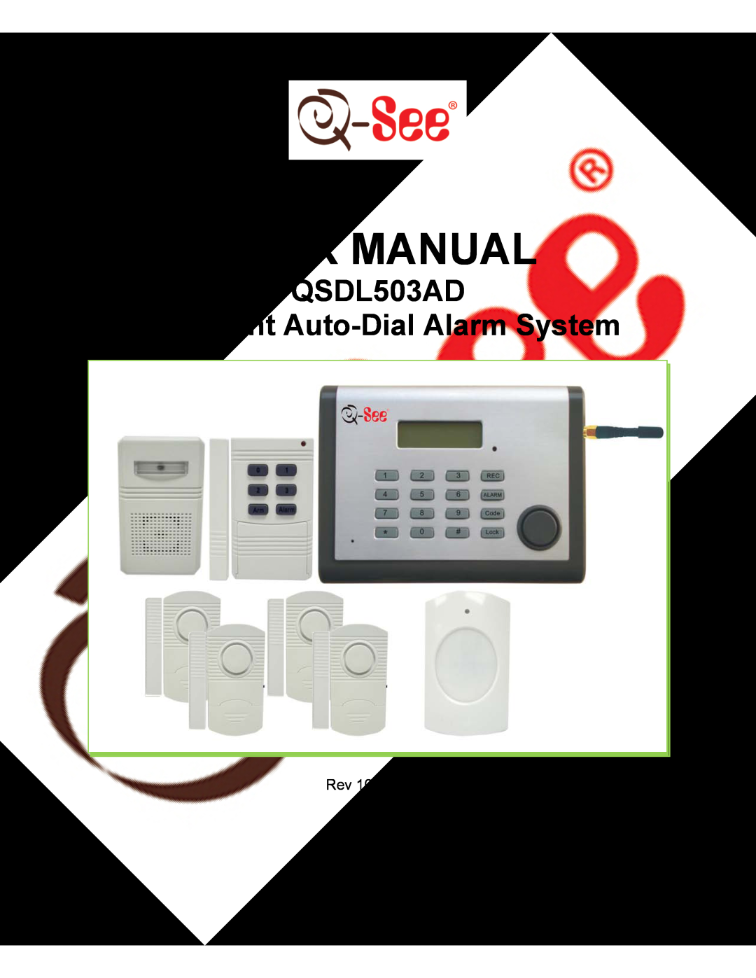 Q-See user manual QSDL503AD Intelligent Auto-DialAlarm System 