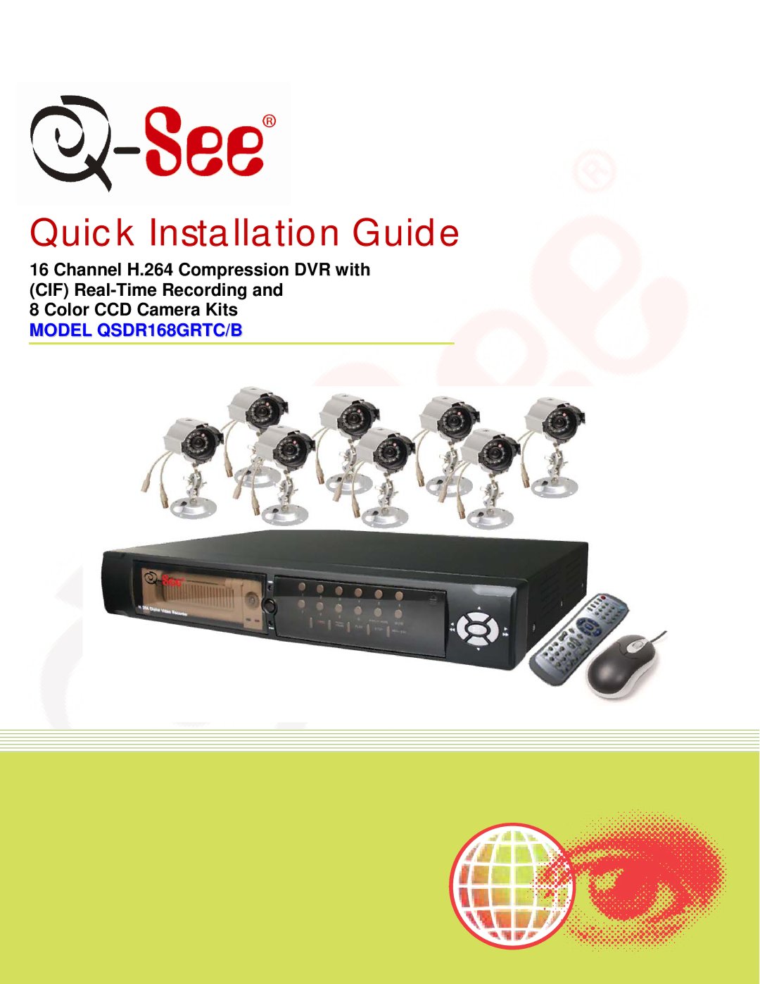 Q-See QSDR16RTC/B manual Quick Installation Guide 