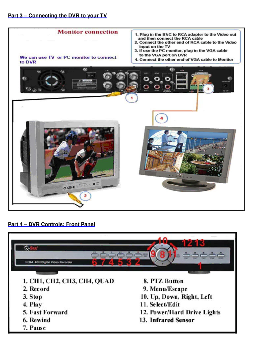 Q-See QSDR4V4MRTC manual 