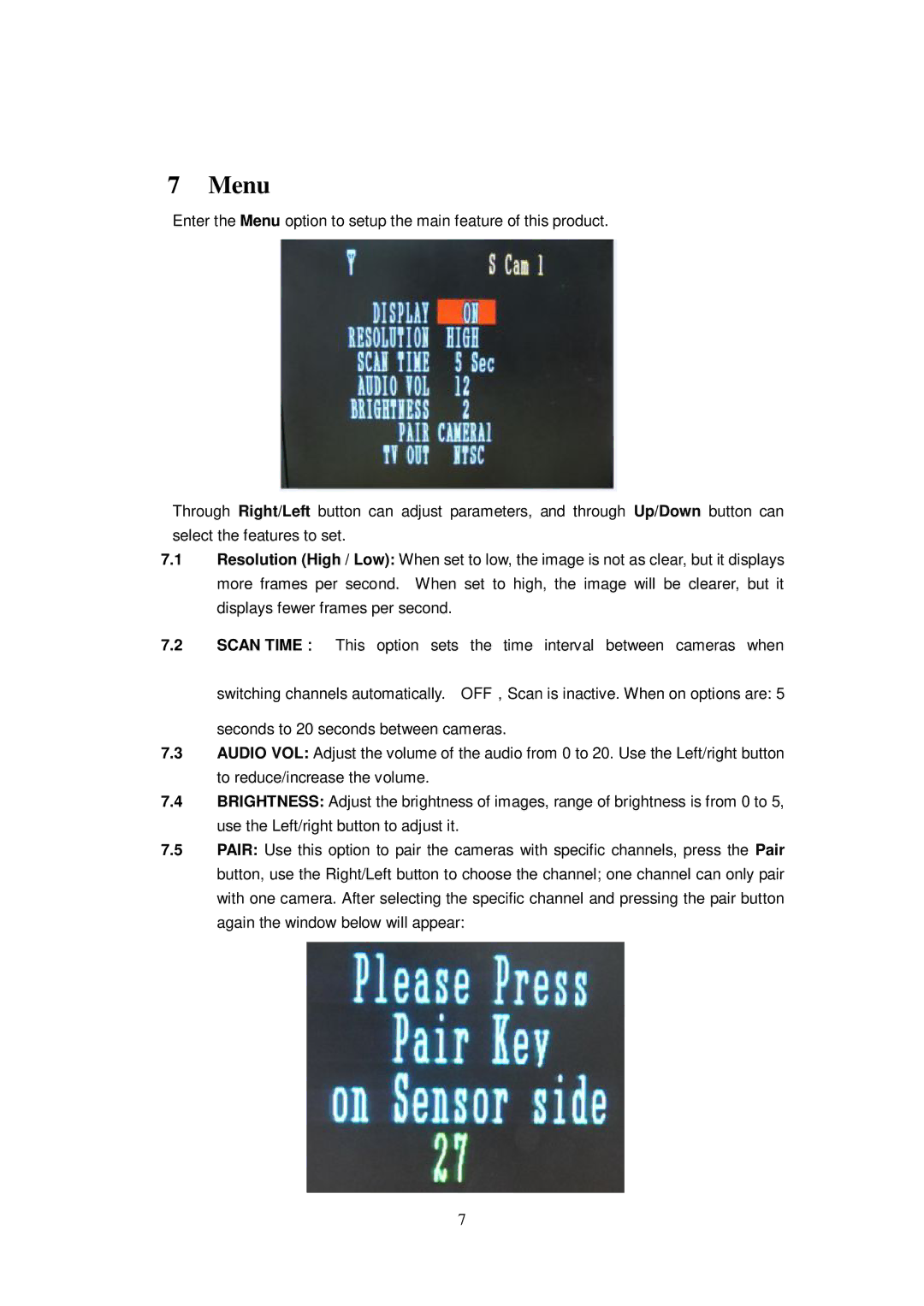 Q-See QSDT404C user manual Menu 