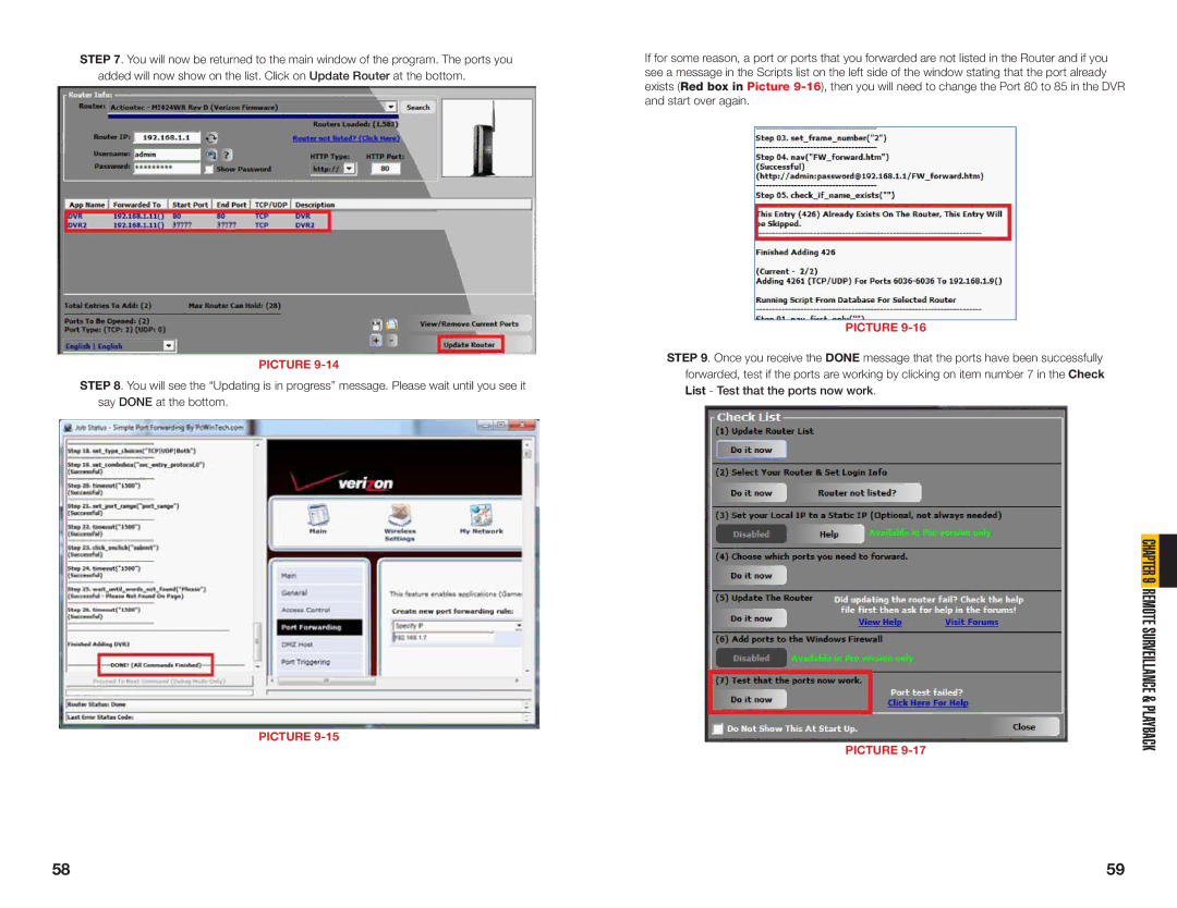 Q-See QSDT8PCRC, QSDT8PCDP, QSDT16PCRC user manual List Test that the ports now work 