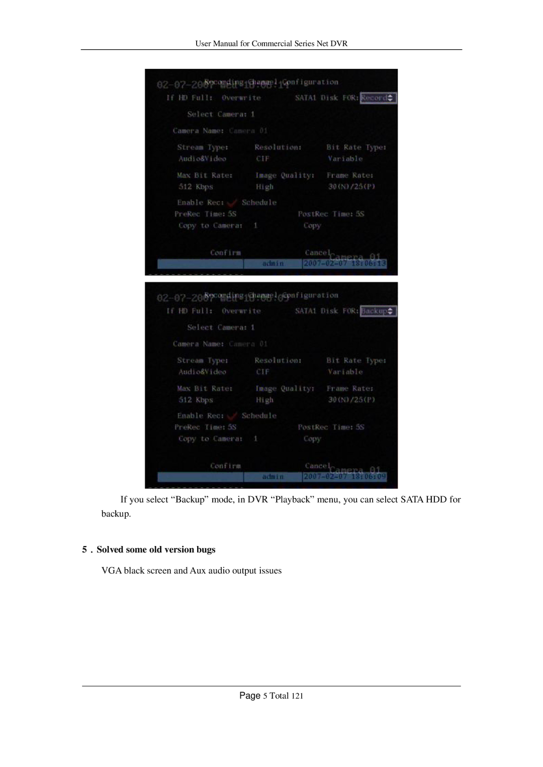 Q-See QSF2648016, QSF2648008, QSC26416, QSD42208, QSC26408 user manual ．Solved some old version bugs 