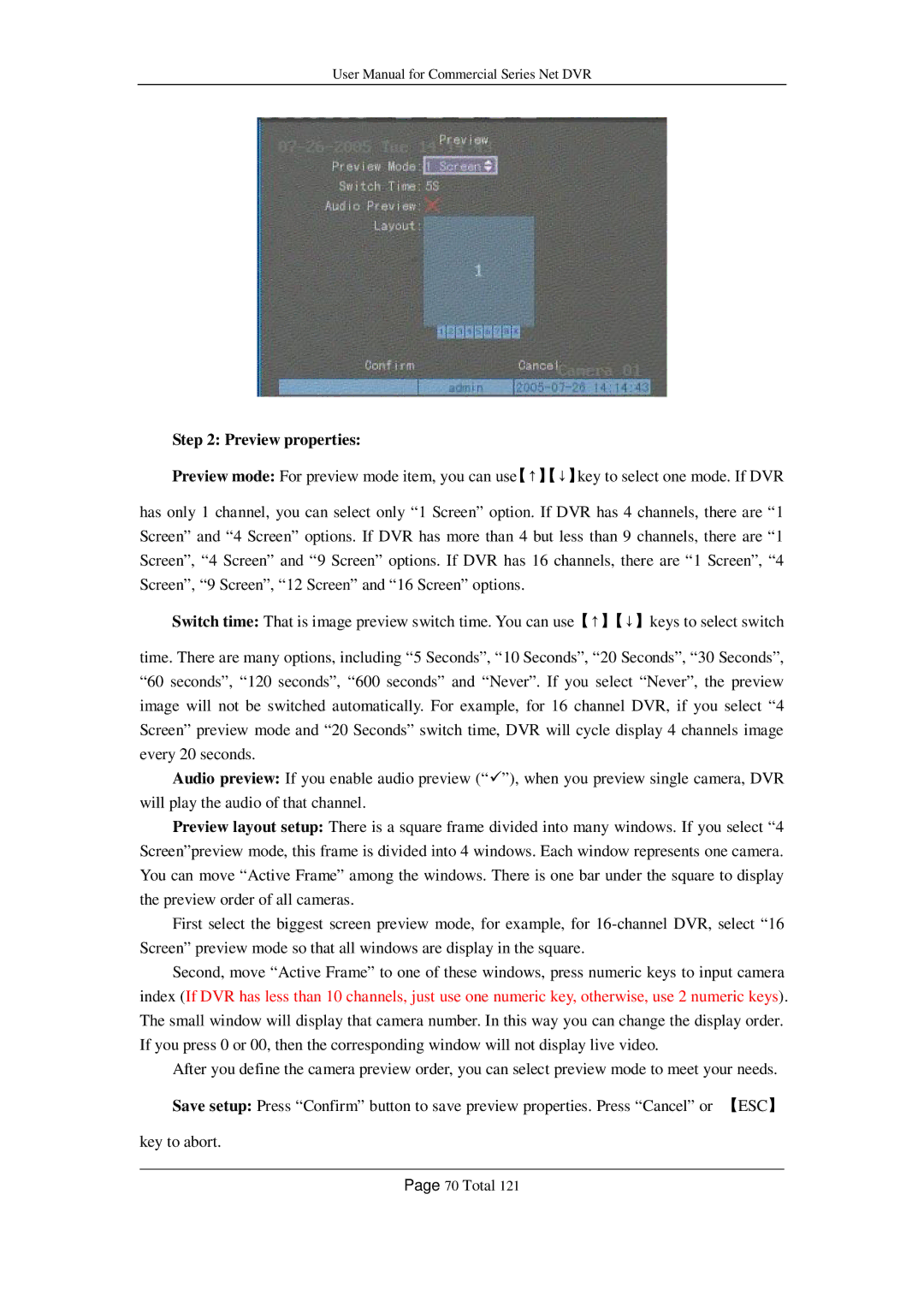 Q-See QSF2648016, QSF2648008, QSC26416, QSD42208, QSC26408 user manual Preview properties 