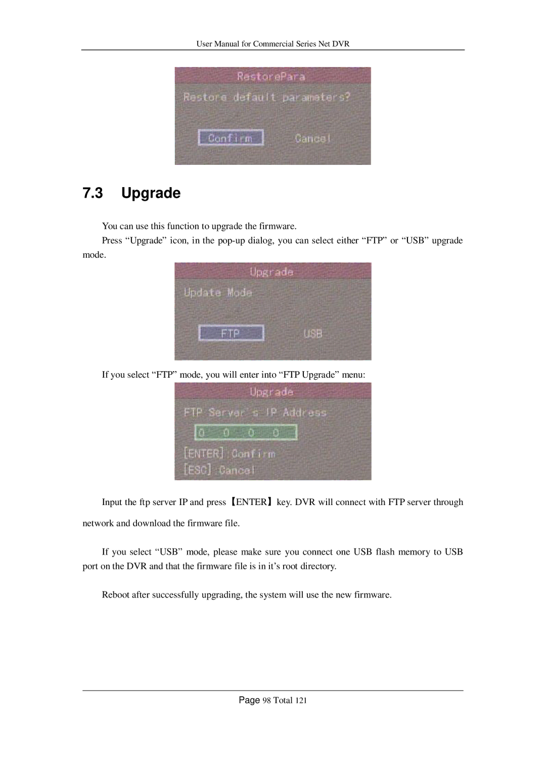 Q-See QSD42208, QSF2648016, QSF2648008, QSC26416, QSC26408 user manual Upgrade 