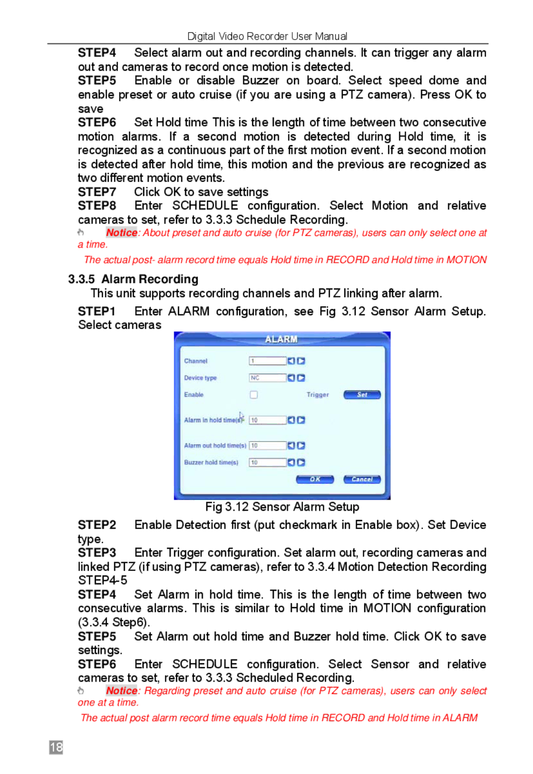 Q-See QSTD2408, QSTD2416, QSTD2404 user manual Alarm Recording 