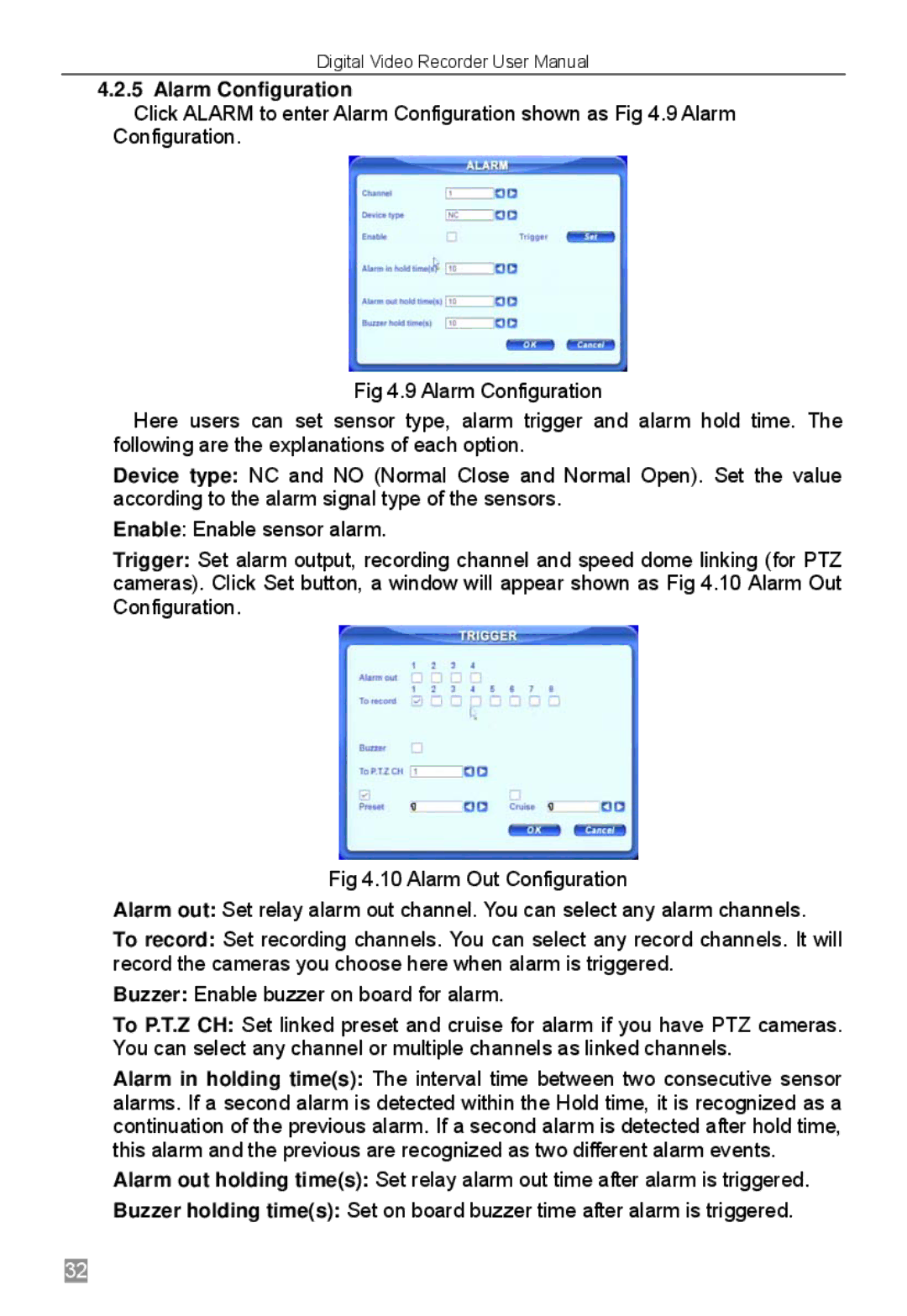 Q-See QSTD2416, QSTD2408, QSTD2404 user manual Alarm Configuration 