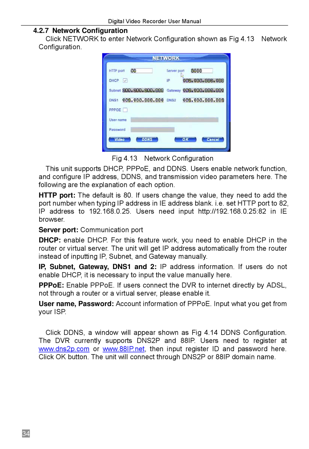 Q-See QSTD2404, QSTD2416, QSTD2408 user manual Network Configuration 