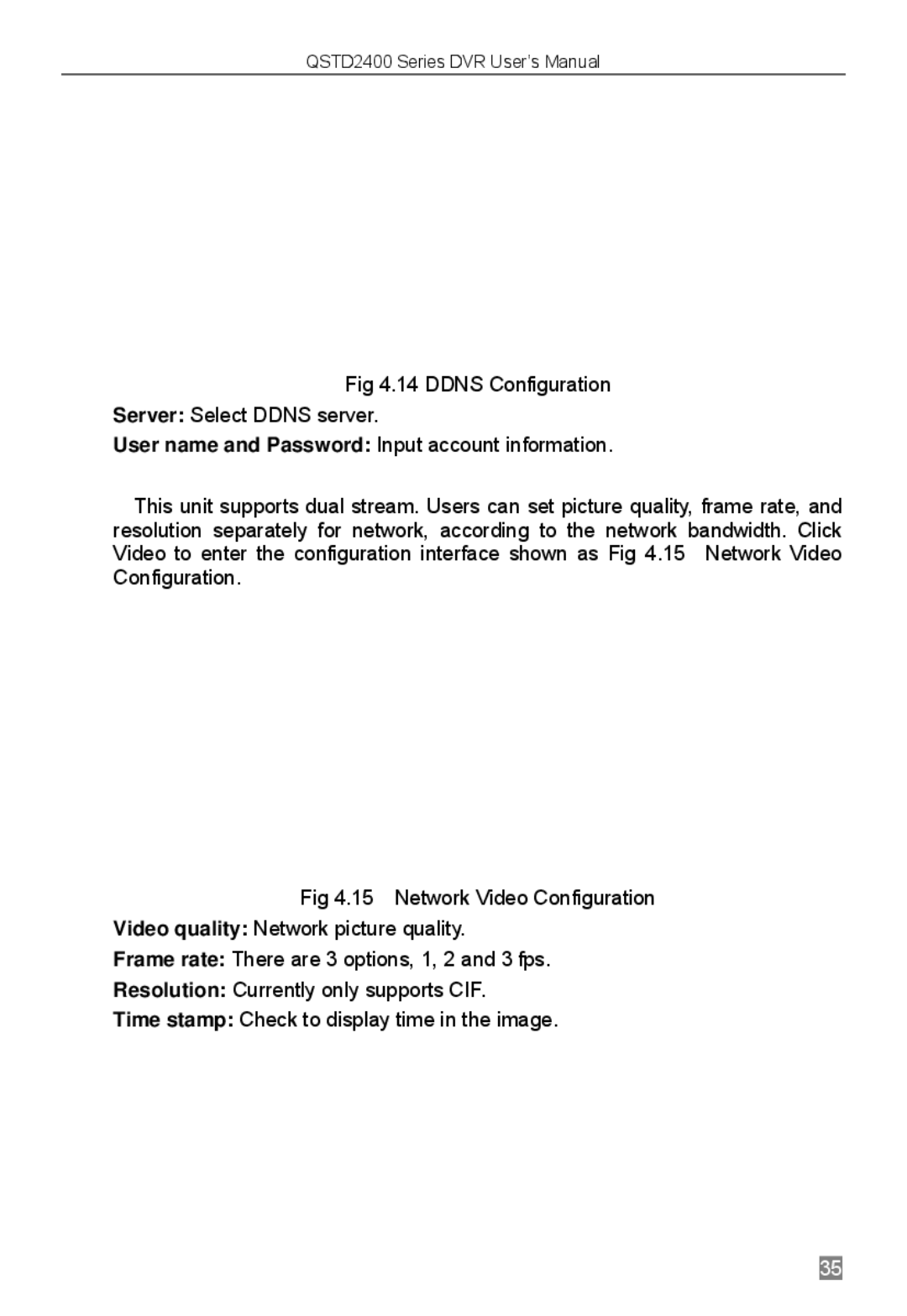 Q-See QSTD2416, QSTD2408, QSTD2404 user manual QSTD2400 Series DVR User’s Manual 